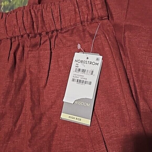 Wit & Wisdom Burgundy High Rise Pants Size Petite Small NWT - Picture 3 of 7